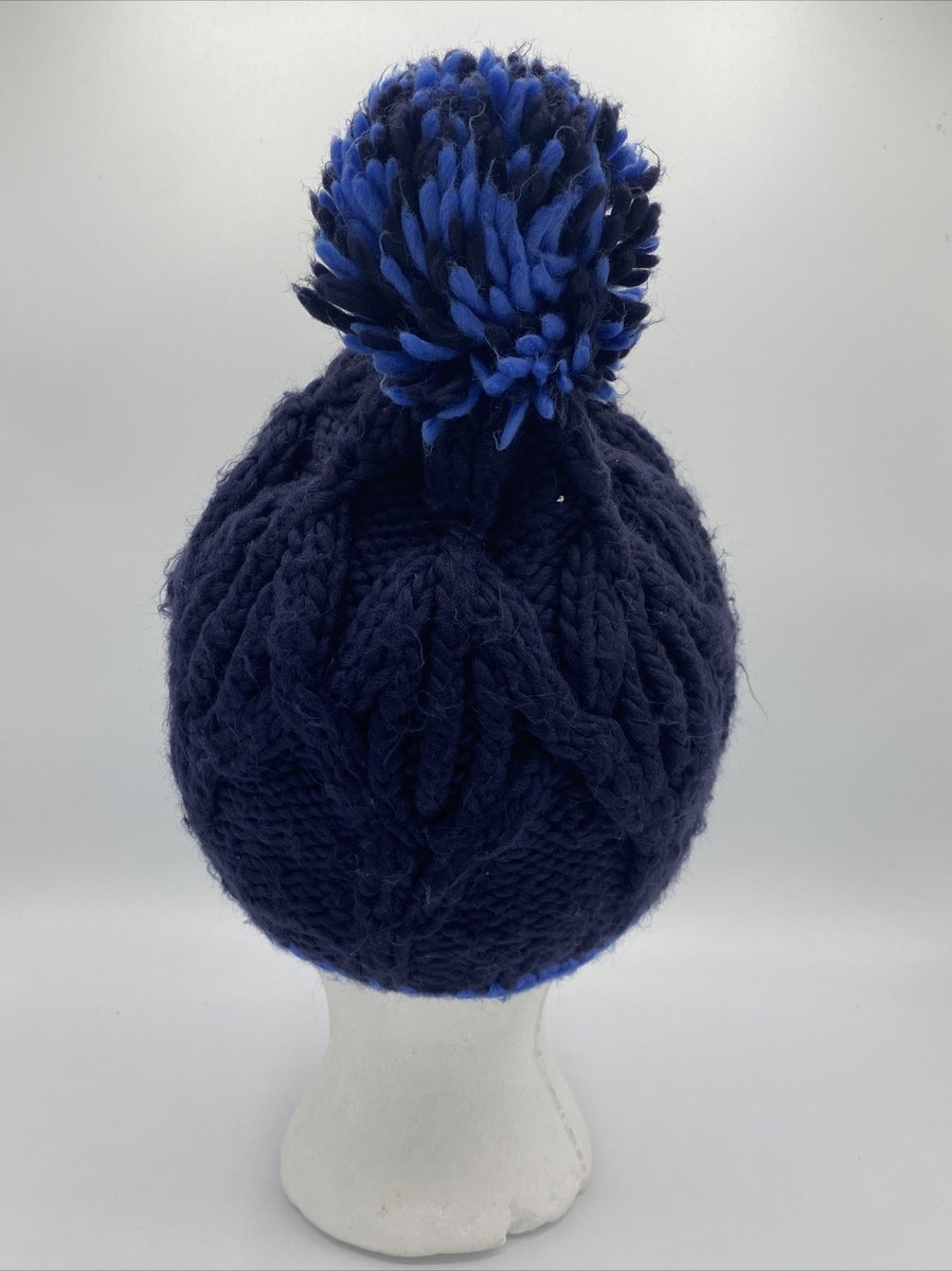 Bula Blue Cable Knit 50% Wool / 50% Acrylic Unisex Fleece 