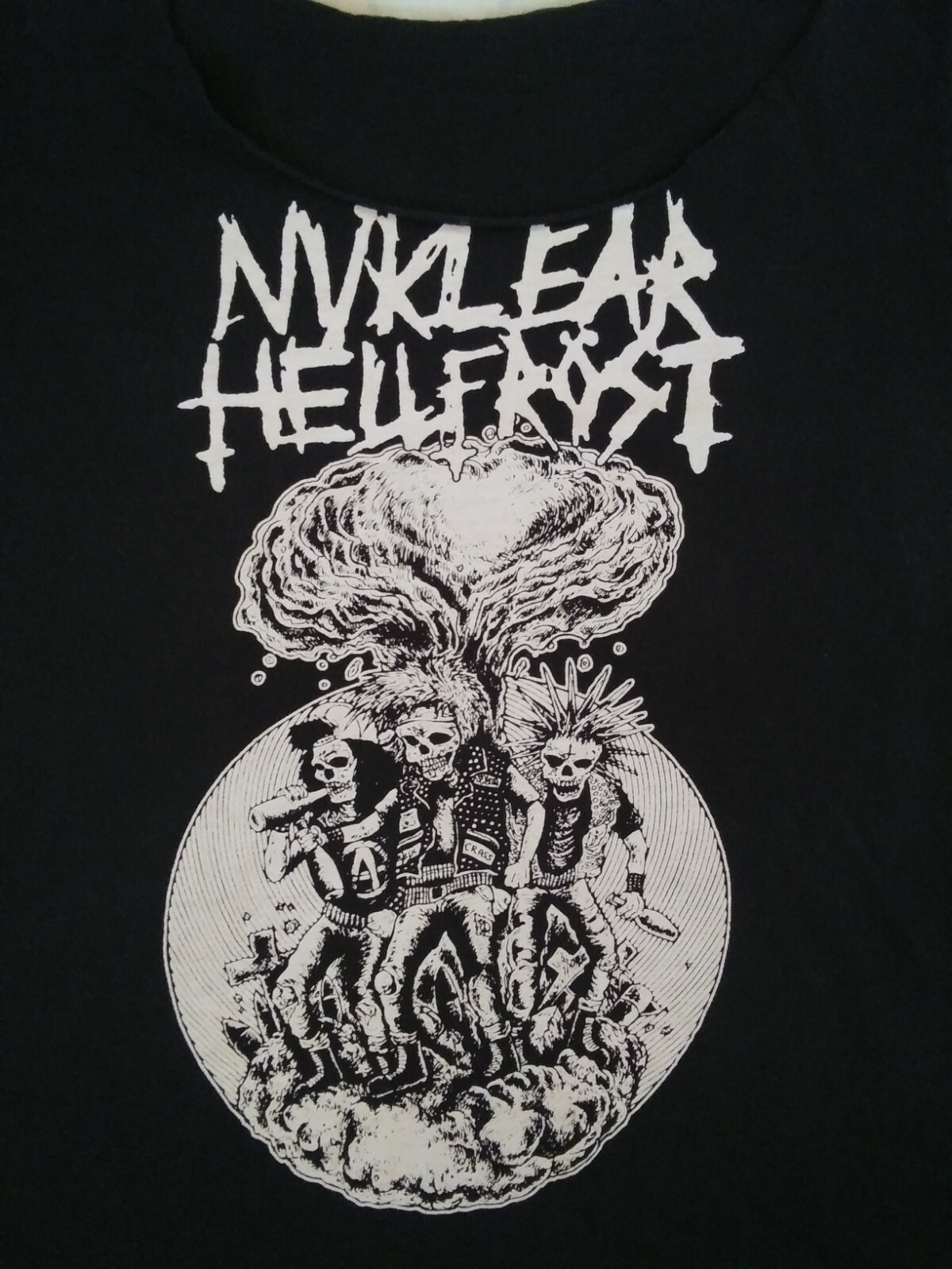 Nuclear Hellfrost Shirt M black metal crust punk thra… Gem