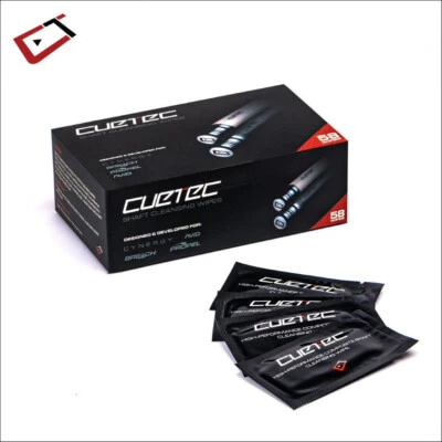 Cuetec Shaft Cleaning Towelettes Case of 58 Wipes - Shaft Maintenance