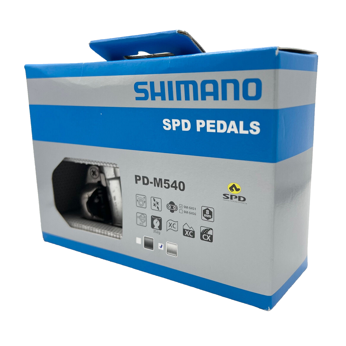 Shimano PD-M540 Pedals Silver SPD Off-Road 9/16
