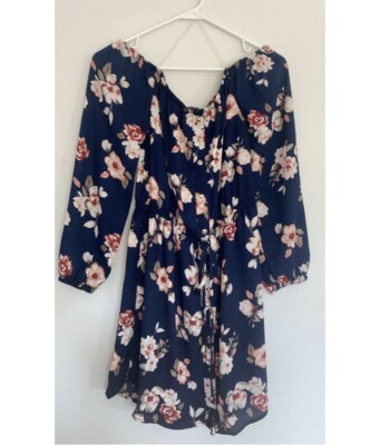 forever 21 floral off the shoulder dress Forever 21 Off the Shoulder Flower Dress