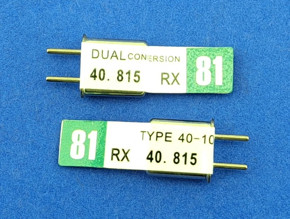 40MHz Dual Conversion Rx Crystals for Futaba / Robbe - Various Frequencies