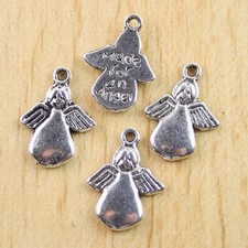 34pcs Tibetan silver angel charms h0328