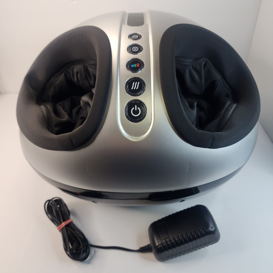 truMedic TMIS4000 Shiatsu Foot Massager Silver w/Black Base Works