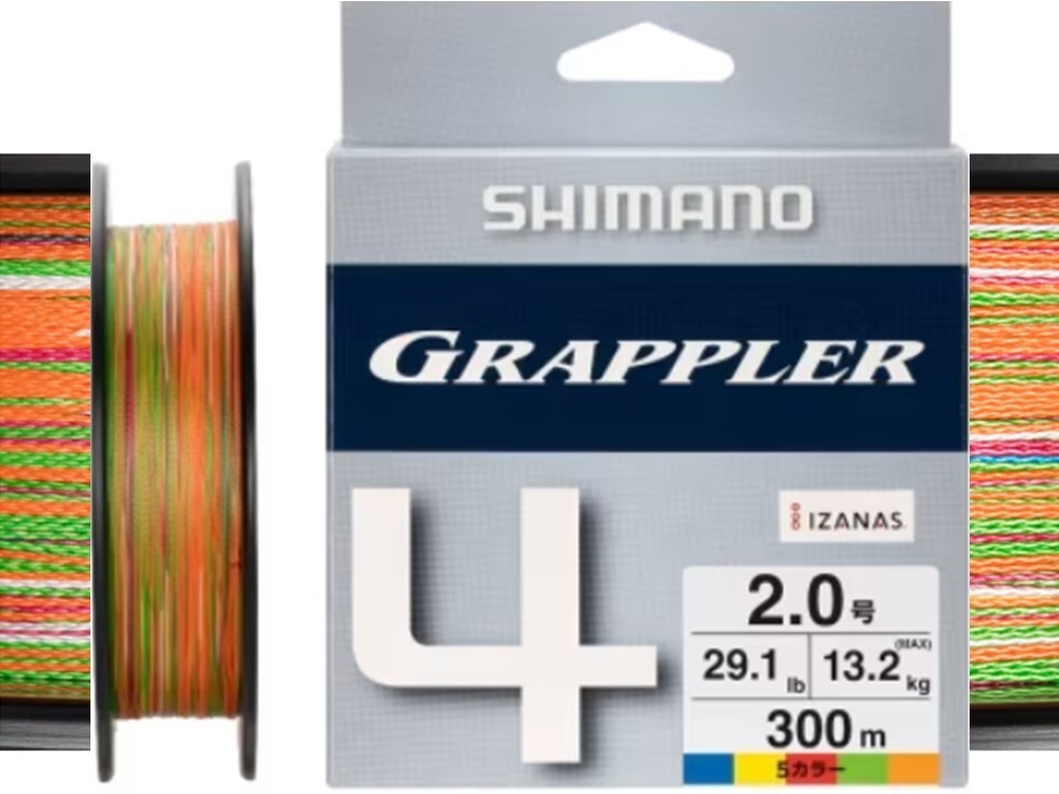 SHIMANO GRAPPLER 
シマノ　グラップラー　151hg Shimano GRAPPLER 200m #0.8-14.9 lb Multicolor Braided PE Fishing