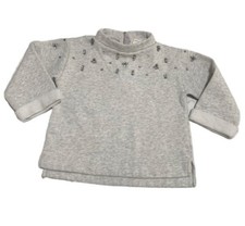 Crewcuts by J. Crew Gray embellished Sweater Size 4 / 5
