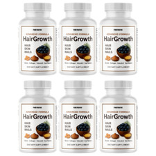 Hair Growth Supports Natural Hair Vitality Skin Health Supplement, 6 Bottles