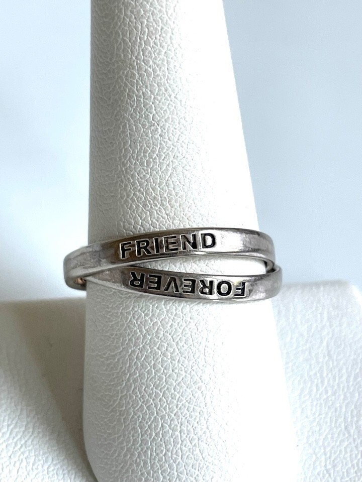 LA STERLING SILVER FRIEND FOREVER RINGS, SIZE 9.5, SY… Gem