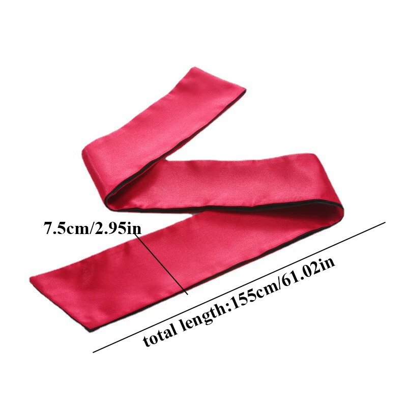Double sides Soft Band Blindfold Eye Satin Mask Sex Couple Games Cosplay Cover  - Image 2 of 4