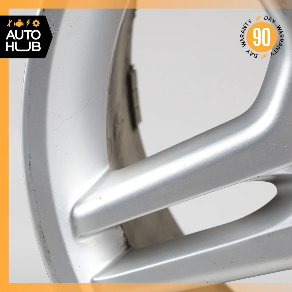 Mercedes R230 SL55 SL65 AMG 9.5 x 18 18" Rear Wheel Rim Silver 2304012902 OEM - Image 2 of 4