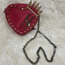 Disney Store Rare Evie Descendants Heart Tiara Crown Purse Cosplay Pleather