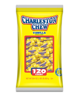 CHARILESTON Charleston Chew Vanilla Flavor, Pack of 120 .25 Oz. Bars