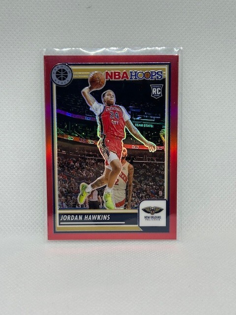 2023-24 Panini NBA Hoops Premium Stock - #125 Jordan Hawkins Red /275