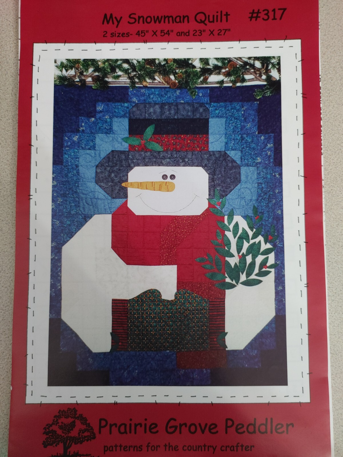 Prairie Grove Peddler Quilt Pattern 317 My Snowman 45" x 54" | eBay