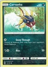 Pokemon Carte Soleil Et Lune Numéro 81/149 Carvanha