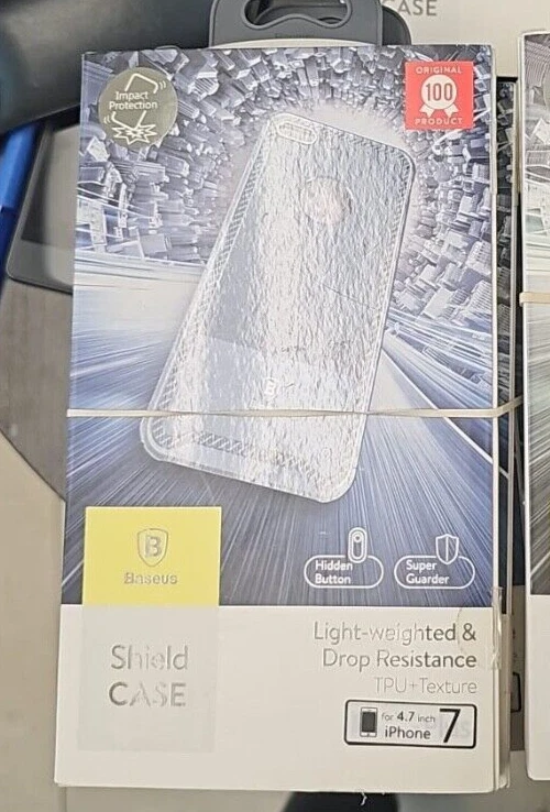 Funda rígida Baseus Shield para Apple iPhone 6 6s 7 8 SE 2020 azul oscuro cubierta delgada Foto 3 de 4