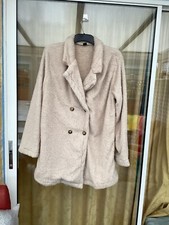 Raffinéa Lapel Neck Double Breasted Teddy Coat size 16