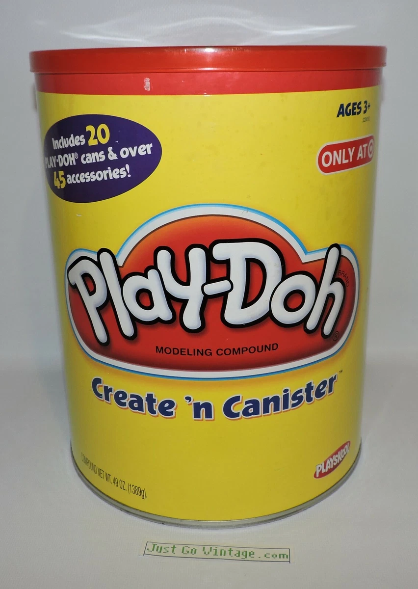 HUGE 86 Piece LOT of Play-Doh Accessories in the Create N Canister, ~No  Cans~