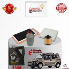 KIT TAGLIANDO FILTRI E OLIO CITROEN NEMO 1.3 HDi 55KW 75CV DAL 2015 ->