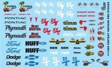 Gofer Racing Decals 11069 1/24 Decals - Fantasy Vintage Pro Stocks