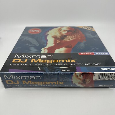 Mixman DJ Megamix Software (CD-ROM, 2000) for Windows PC & Mac OS