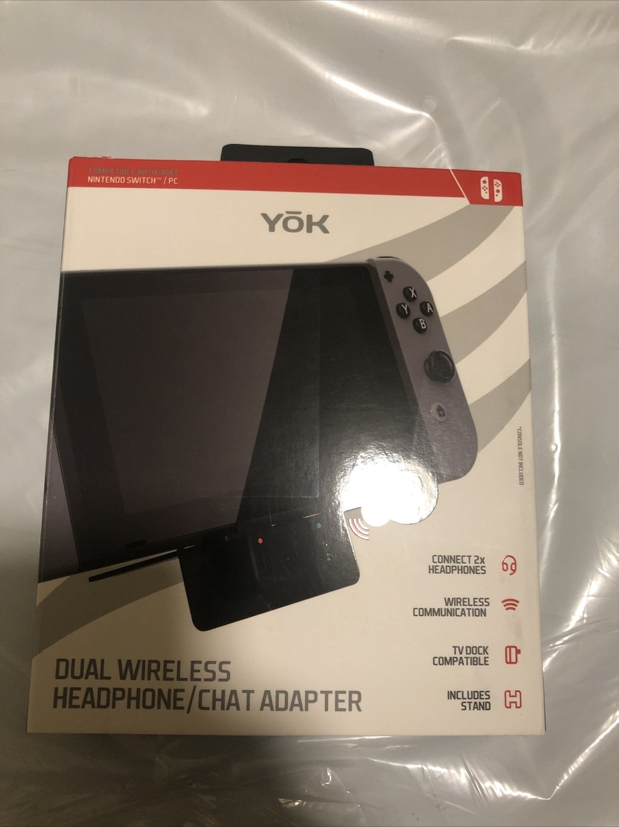 Yok Dual Wireless Headphone Chat Audio Bluetooth Adapter for