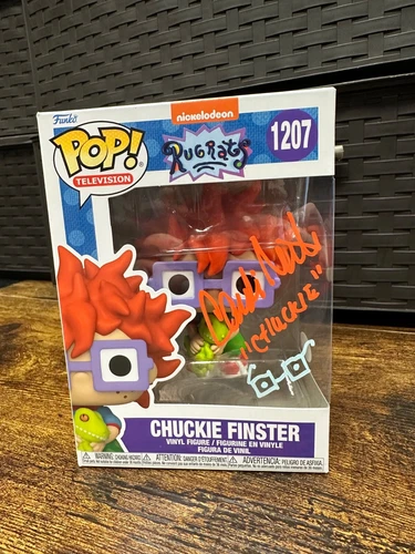 JSA Signed Candi Milo Funko Pop! Nickelodeon Chuckie Finster 1207 w Protector