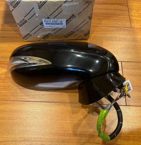 2009 2013 LEXUS IS250 IS350 IS RIGHT SIDE DOOR MIRROR BLACK 8 WIRE OEM