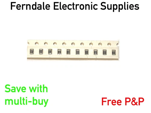 0805 SMD Resistors 5% 0.125W E24 Range 0 Ohm - 10M Ohm, 10 pack Free postage