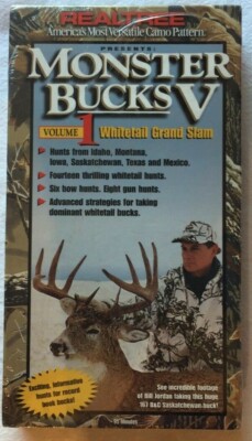 Realtree Monster Bucks V, Vol. 1 Whitetail Grand Slam  VHS Video 95 Min 1997