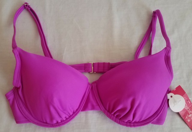 purple underwire bikini top