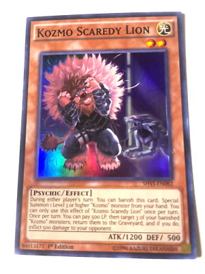 Kozmo Scaredy Lion - SHVI-EN082 - Super Rare - 1st Edition - M/NM - YuGiOh!  | eBay