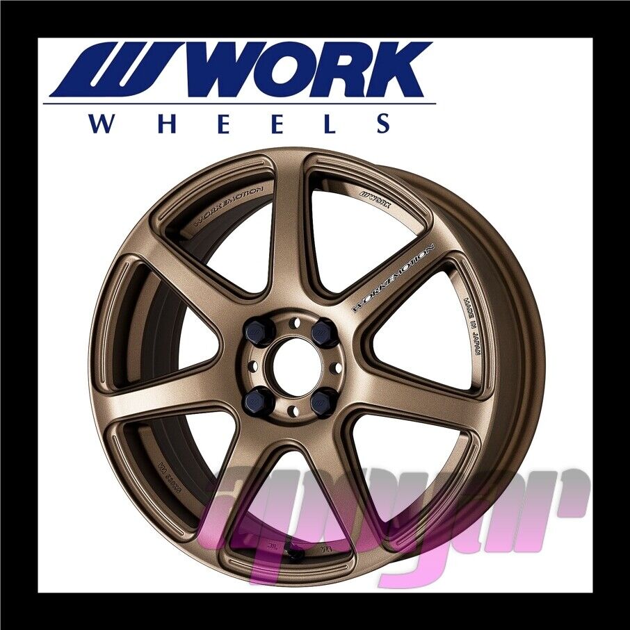 Llantas Work Emotion - aro 16x7 - 4x100 - Color negro mate