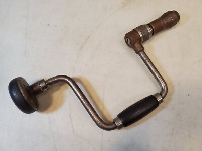 Vintage Stanley No.911 - 10 inch Ratcheting Brace Bit Hand Drill, Working