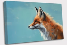 The Clever Fox Canvas Wall Art Ready To Hang