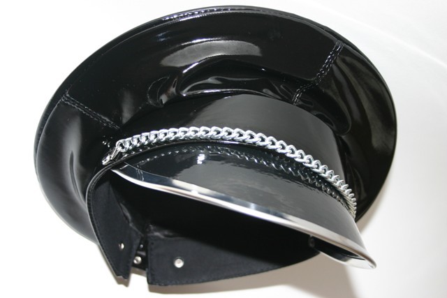 Famous Joanna Lark Dominatrix Hat Spectacular Military Cap Fetish Red ...