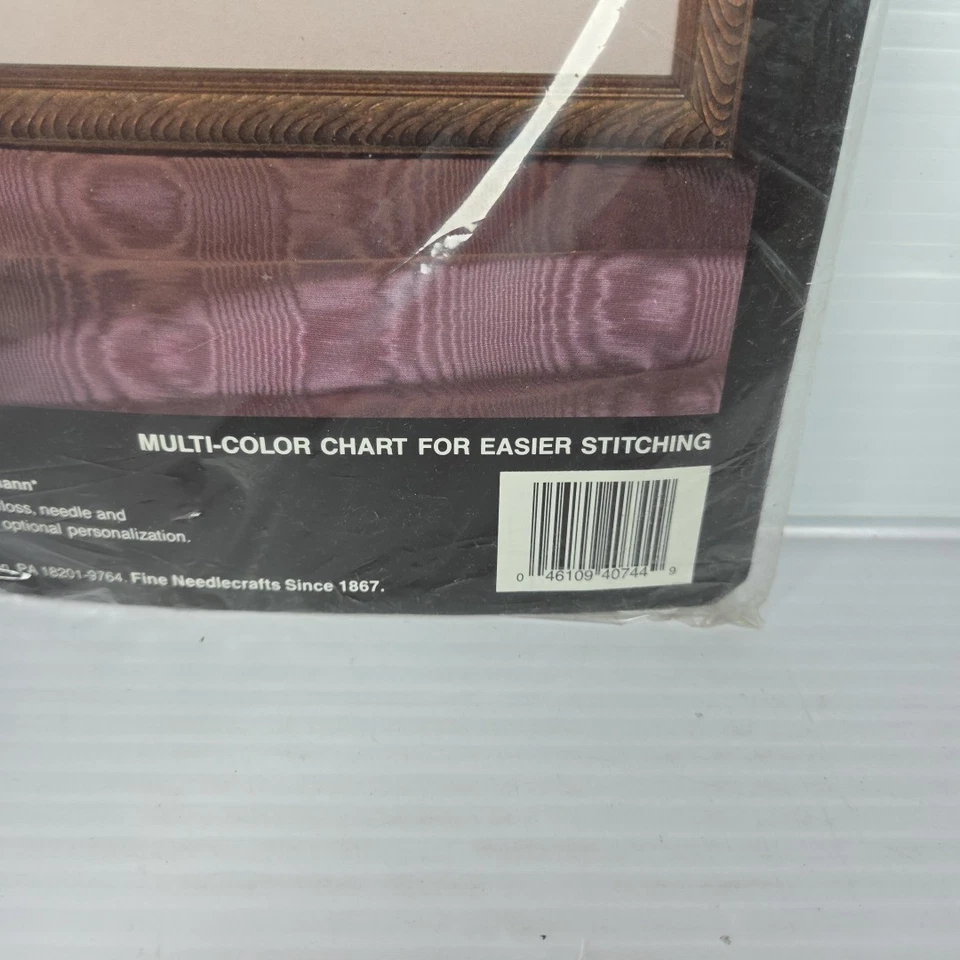 Bucilla HAPPY DREAMS Sleeping Blonde Baby Cross Stitch Kit Birth Record NEW - Image 2 of 4