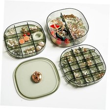 Earring Organizer,Stackable 3-Layers Clear Jewelry Box with Lid,Stud Earring