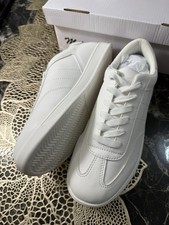 Tenis casuales blancos. Nuevos. Para mujer #10
