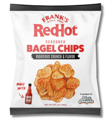 Snack Iconis Frank's RedHot  Seasoned Bagel Chips 5oz Bag