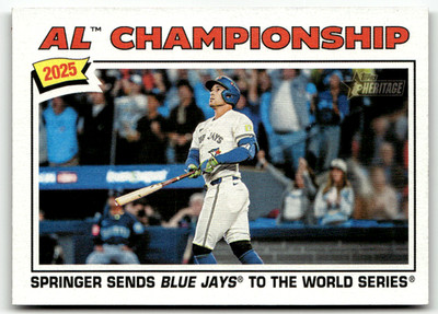Topps Heritage MLB Baseball 2026 No. 276 George Springer World Series