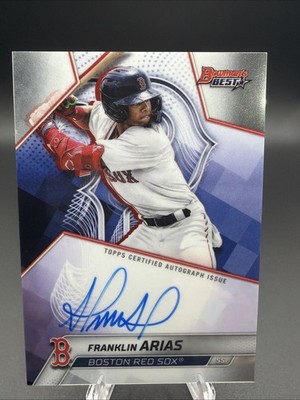 Franklin Arias 2025 Bowman s Best AUTO ROOKIE RED SOX #B25-FA
