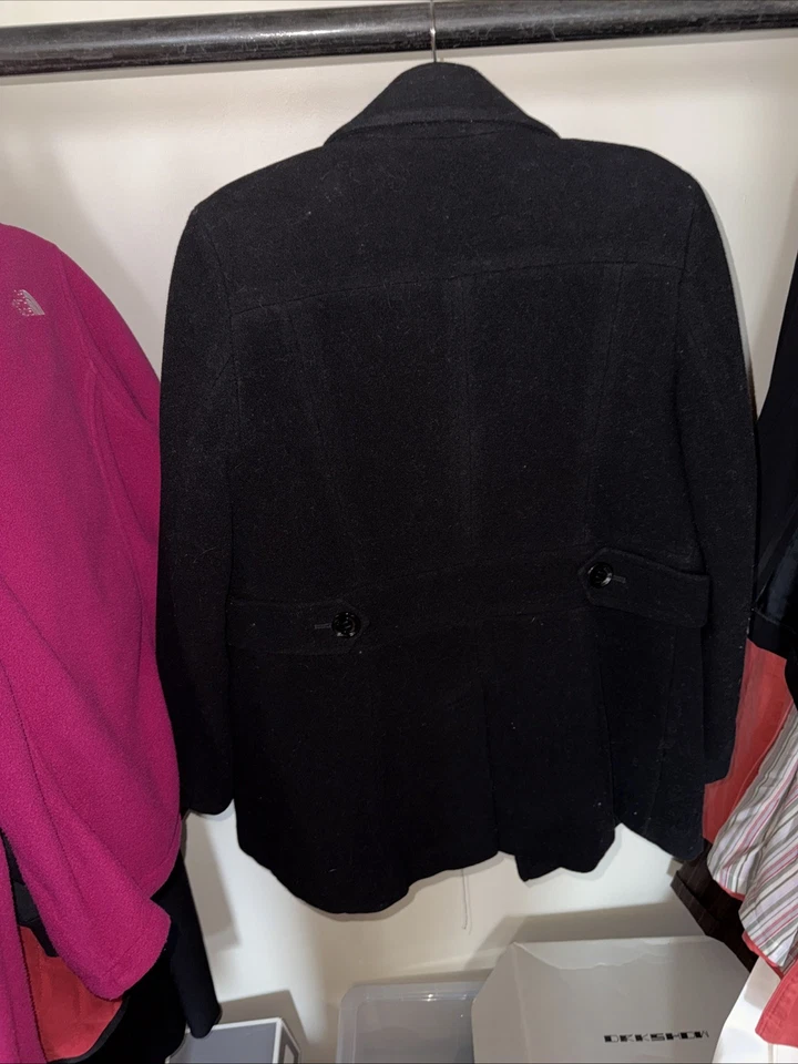 Abrigo para mujer Calvin Klein talla 8 negro Foto 4 de 4