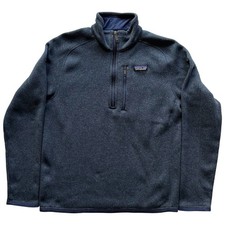 Patagonia Better Sweater Men  s Navy Blue 1/4 Quarter Zip Fleece Pullover Small