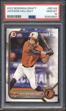 2022 Bowman Draft Baseball Jackson Holliday ROOKIE #BD-168 PSA 10 ORIOLES GEM MT