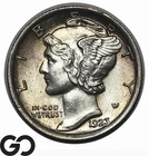 1923 Mercury Dime, Full Split Bands