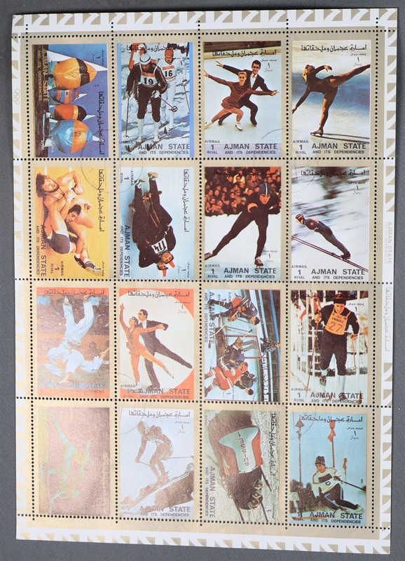 MayfairStamps Ajman Summer & Winter Olympics Sheet Stamps cca_09147