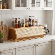 Bamboo Storage Rack Cabinet Cupboard Bedroom Organizer Unit Stackable DIY