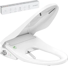 Smart Bidet Toilet Seat Electric Heated Seat Soft Close Lid Elongated NEW (25D)