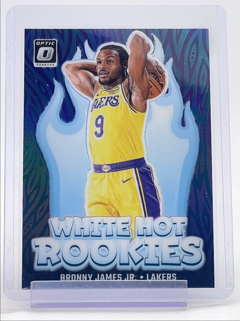 BRONNY JAMES JR. 2024-25 DONRUSS OPTIC WHITE HOT ROOKIES PURPLE RC Q3152
